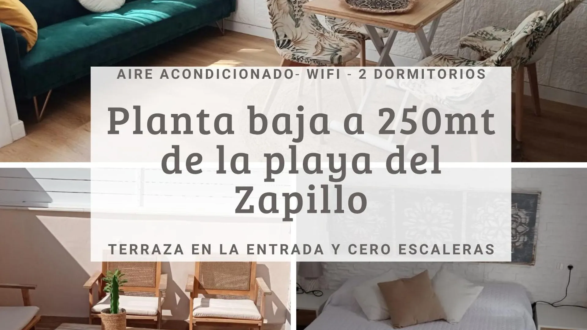 Apartamento De 2 Dormitorios Con 40Mt De Terraza Y A 250Mt De La Playa Del Zapillo Almería